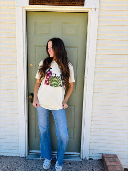WHOLESALE Printed pumpkins tee