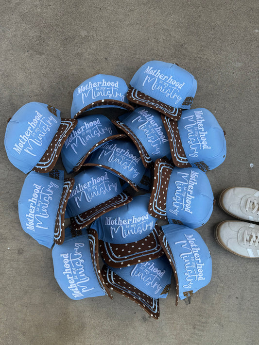 motherhood is my ministry trucker hat