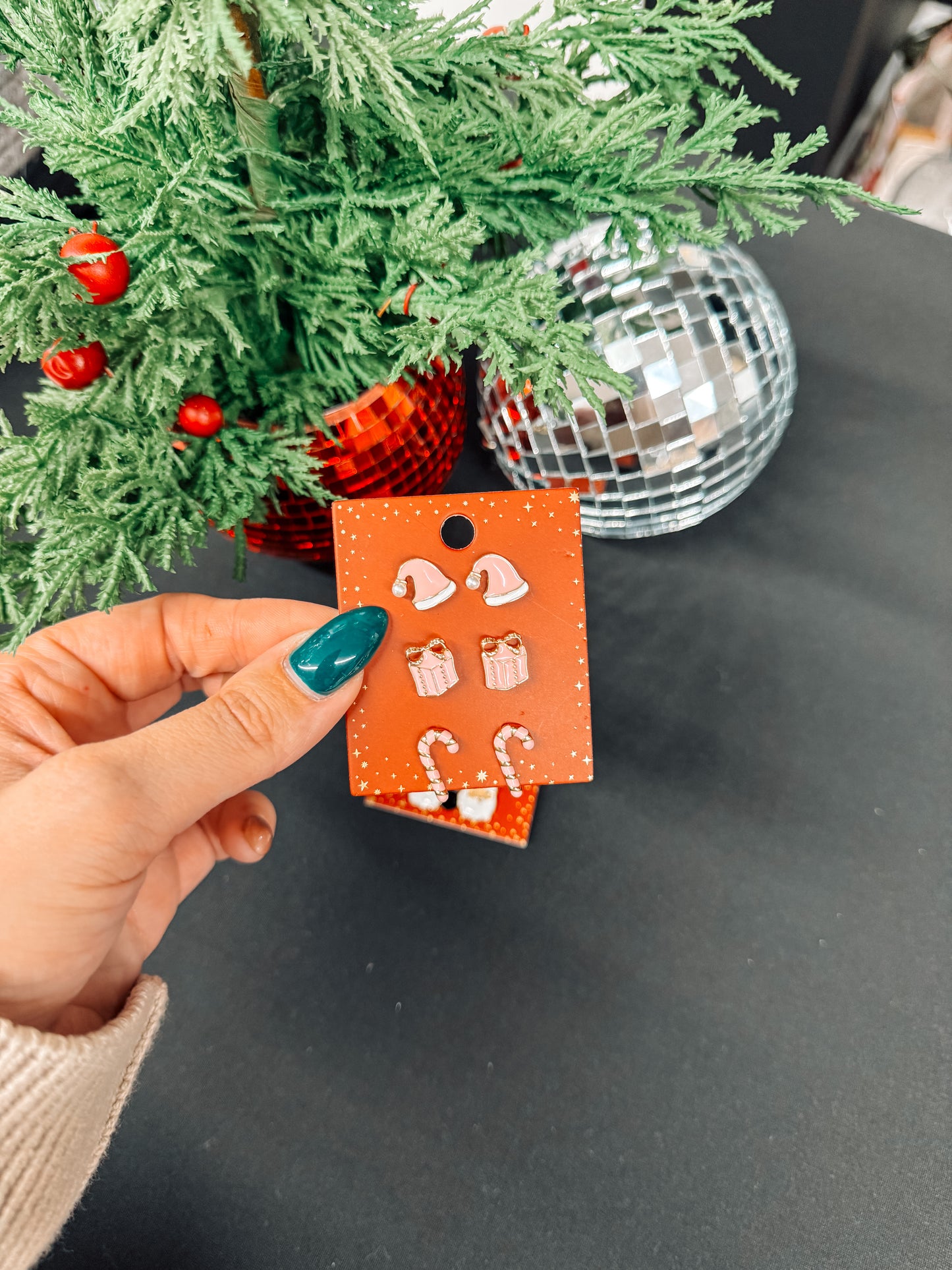 Candy cane earring pack