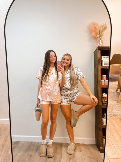 Easter bunny satin pjs