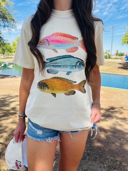 WHOLESALE bright fish comfort colors tee