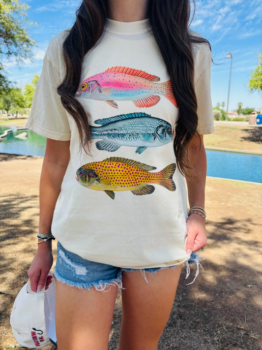 WHOLESALE bright fish comfort colors tee