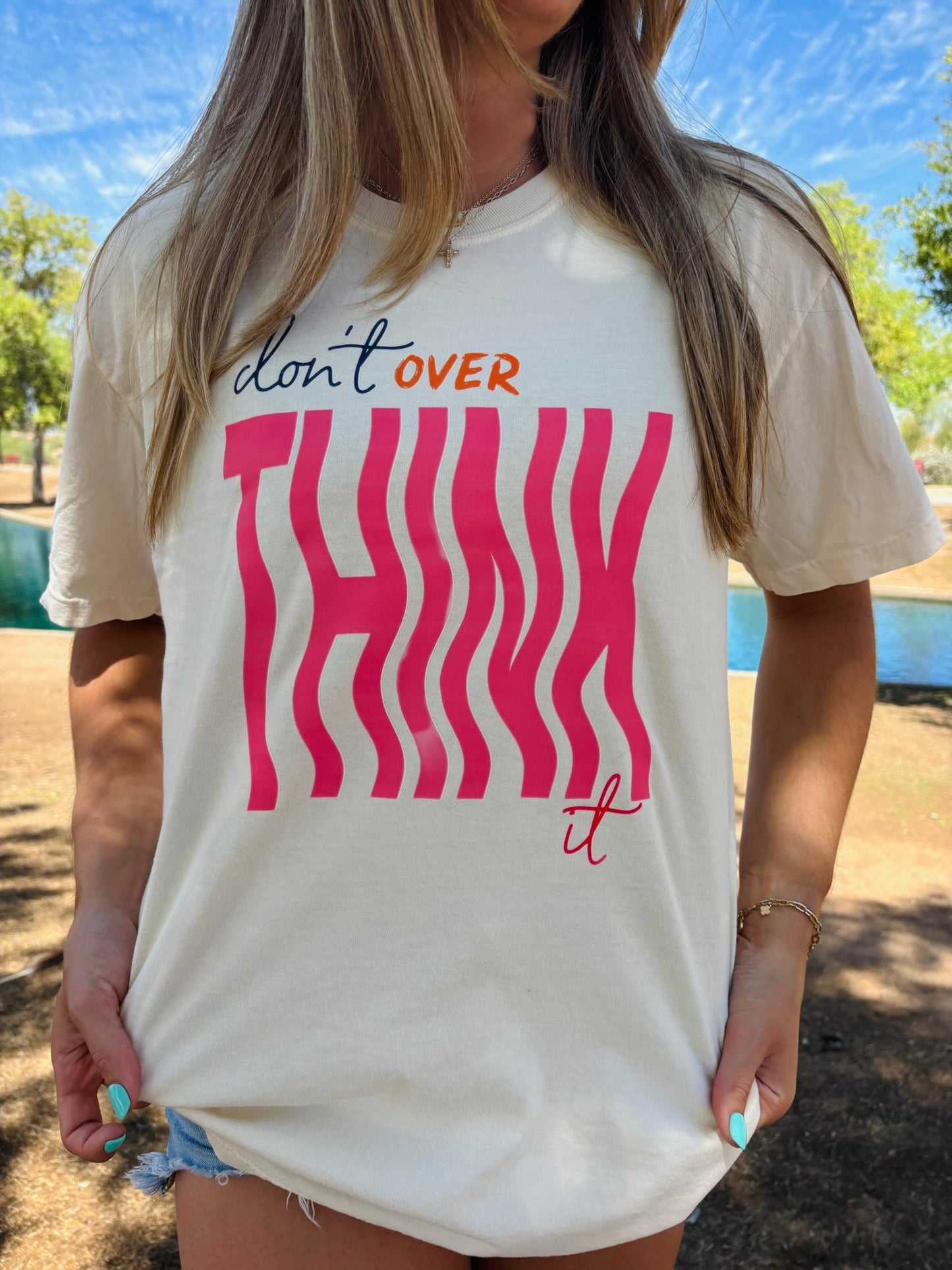 WHOLESALE dont over think it tee