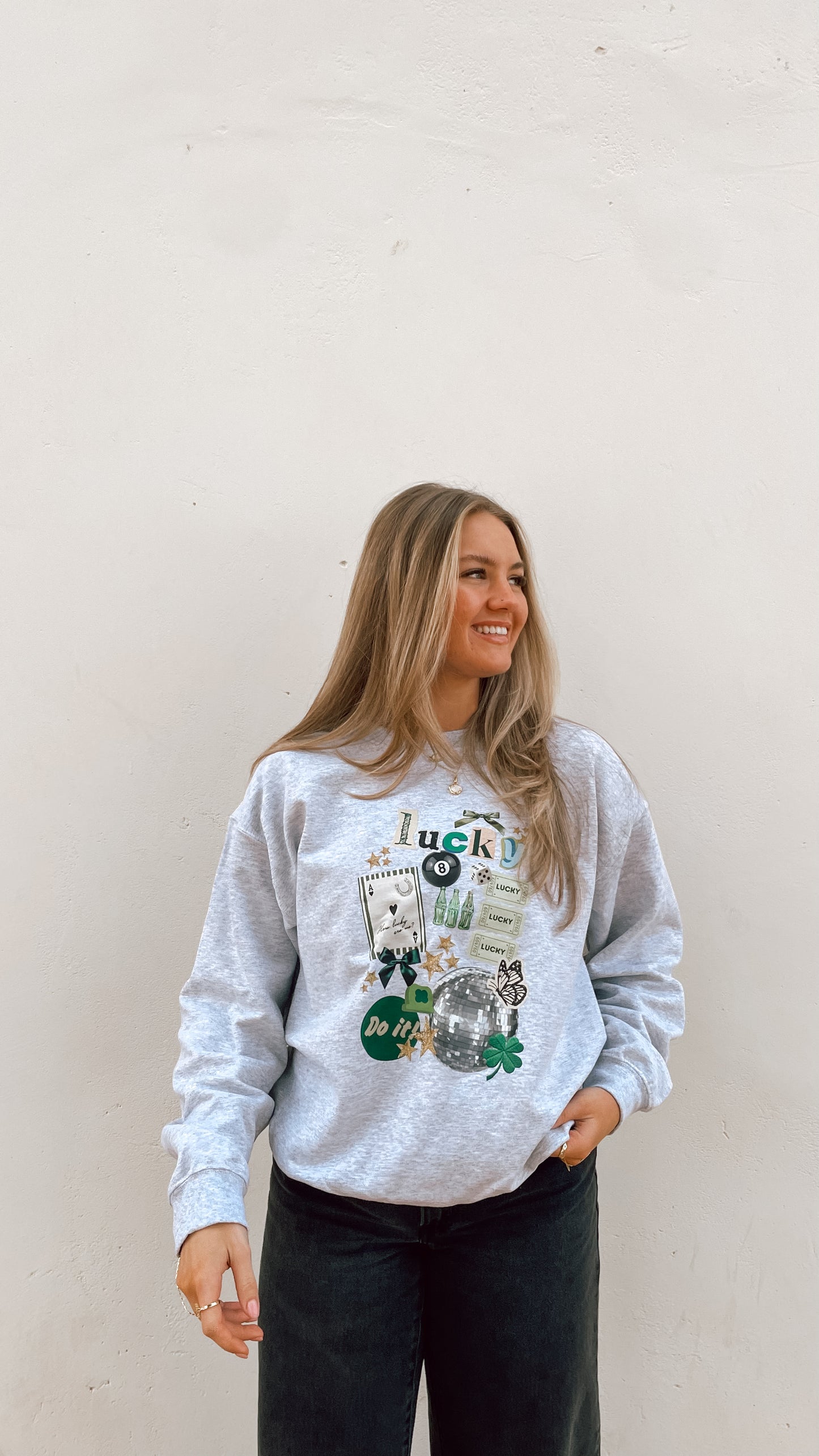 WHOLESALE Lucky Collage sweatshirt