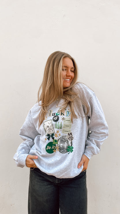 WHOLESALE Lucky Collage sweatshirt