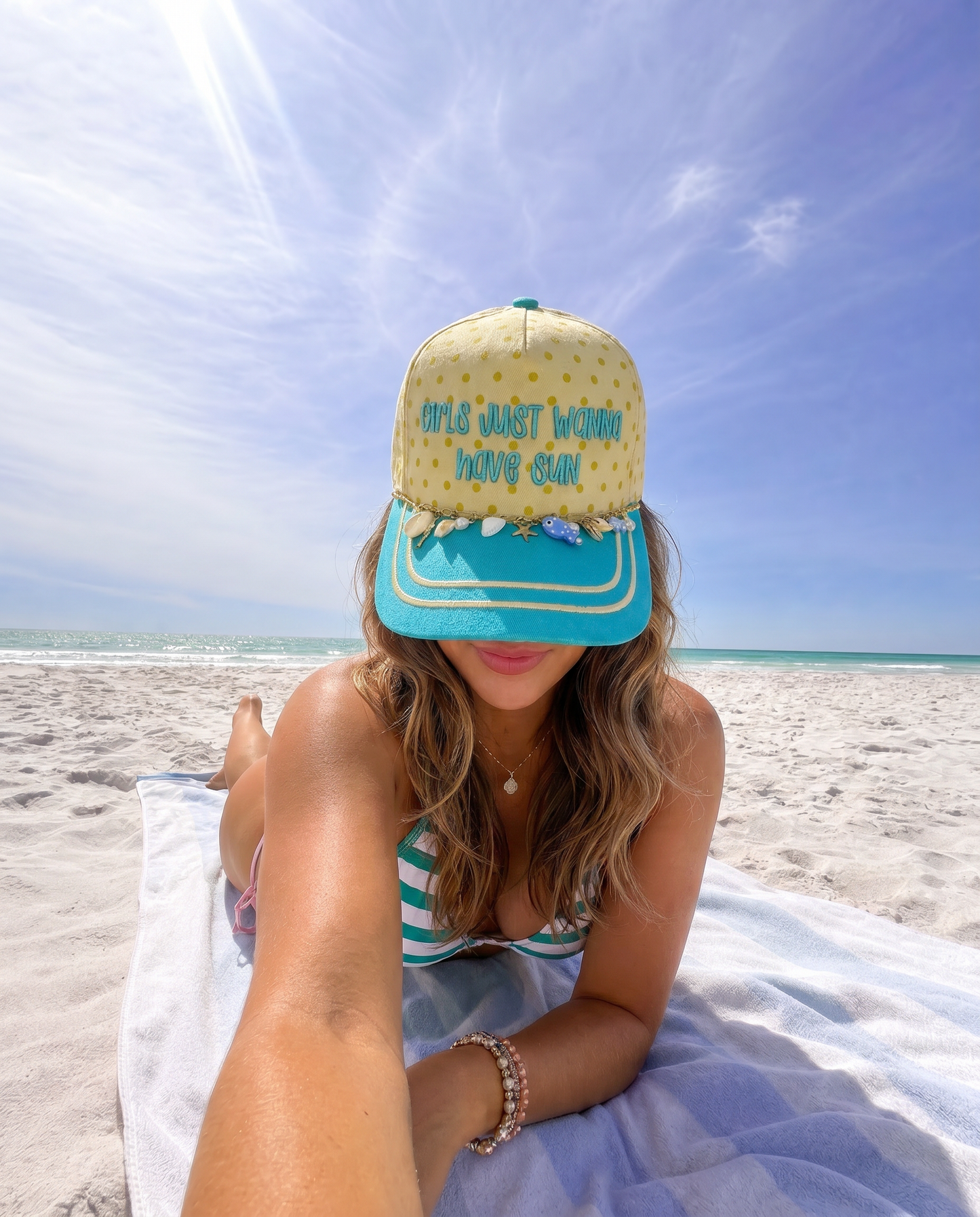 WHOLESALE PREORDER Girls just wanna have sun hat (ships 6/25)