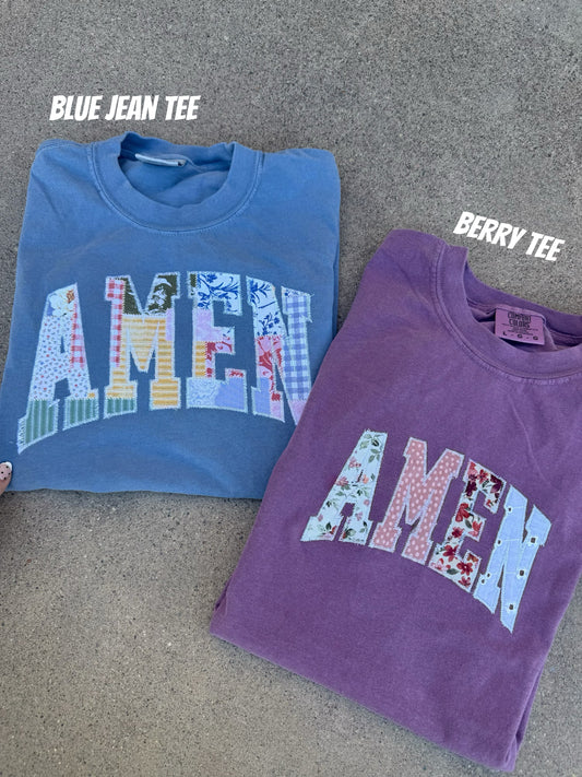 WHOLESALE Amen embroidered tee