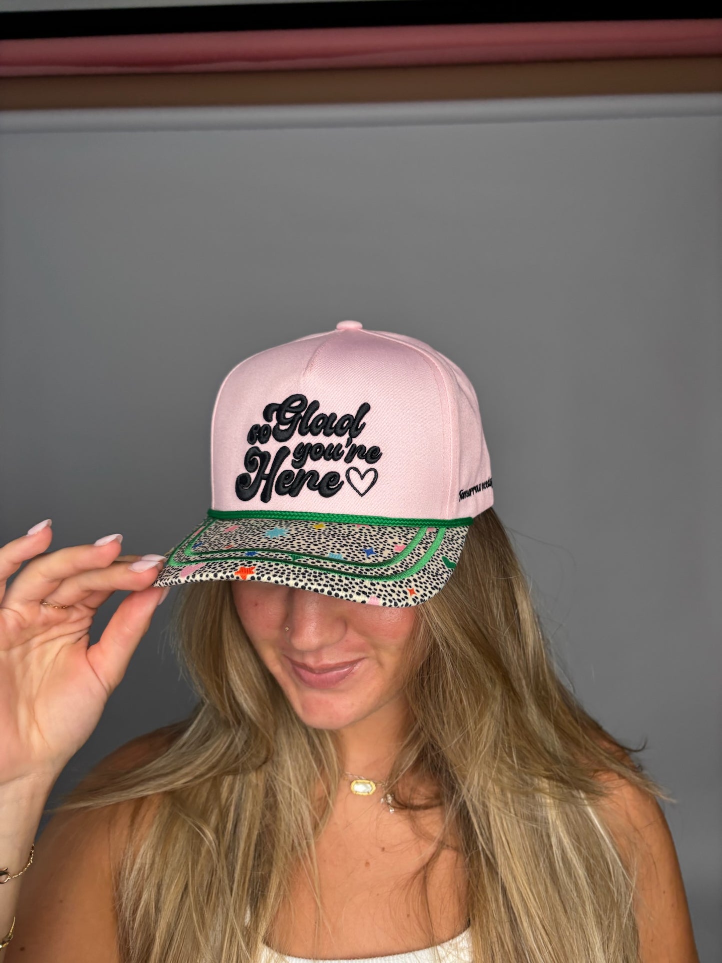 WHOLESALE So Glad you're Here Trucker hat