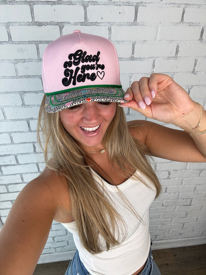 WHOLESALE So Glad you're Here Trucker hat