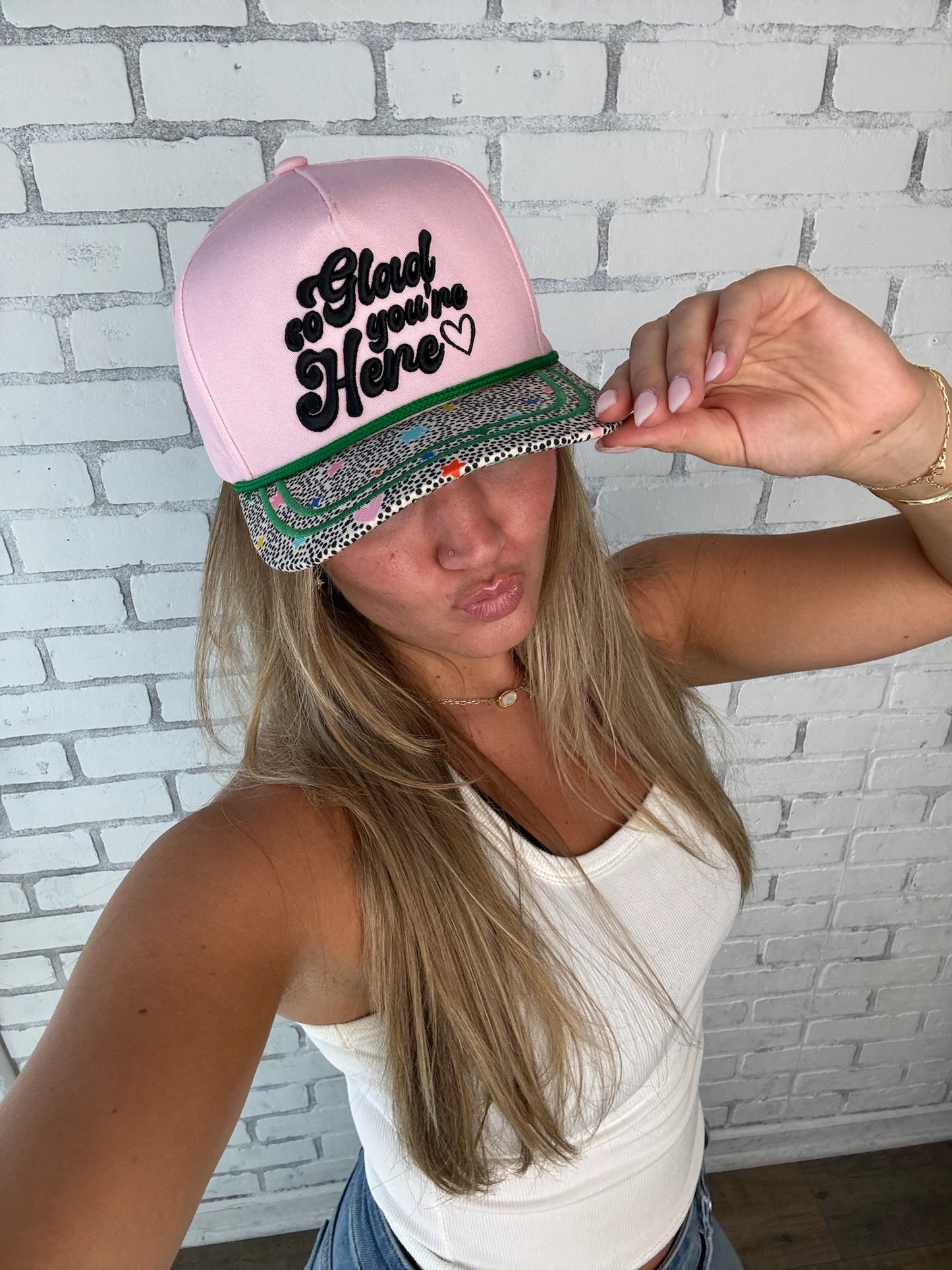 WHOLESALE So Glad you're Here Trucker hat