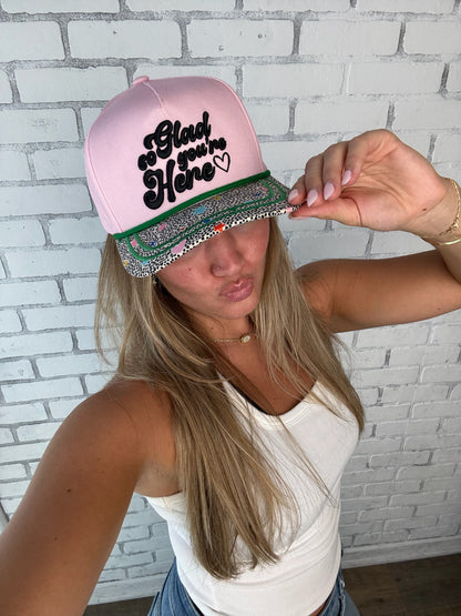 WHOLESALE So Glad you're Here Trucker hat