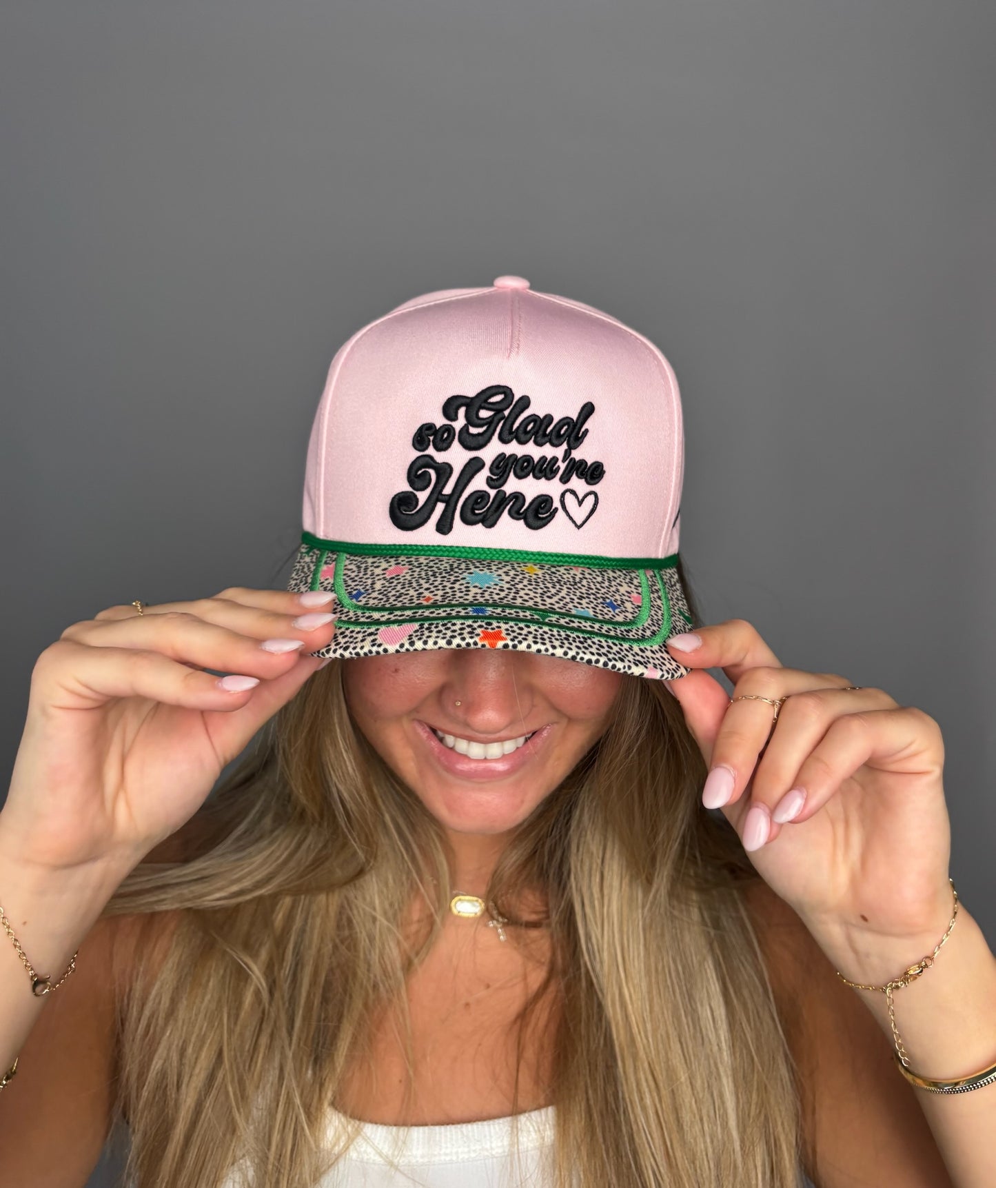 WHOLESALE So Glad you're Here Trucker hat