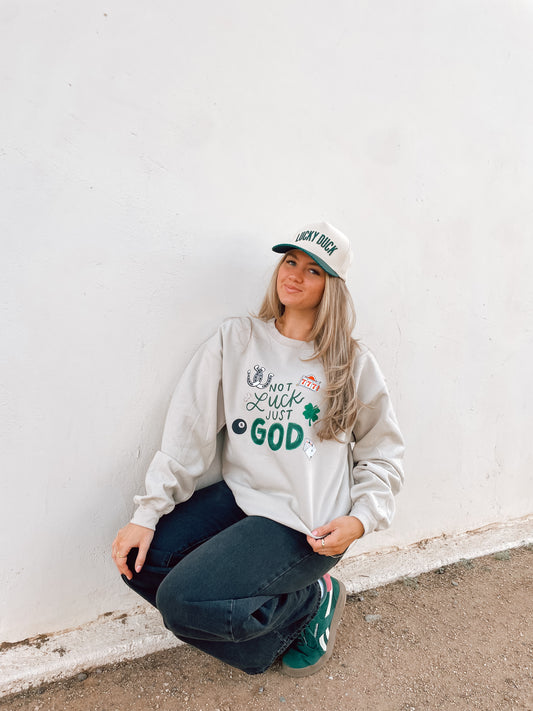Not Luck but God sweatshirt