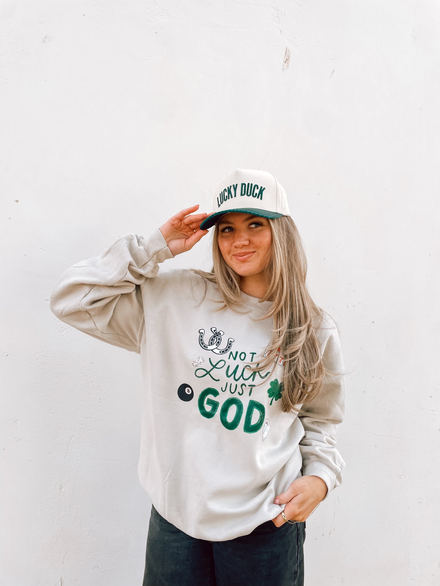 Not Luck but God sweatshirt