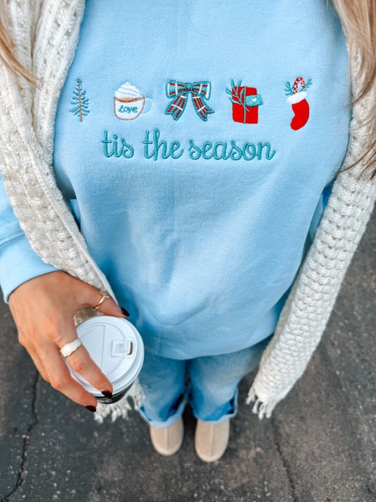 Tis The Season Embroidered sweatshirt